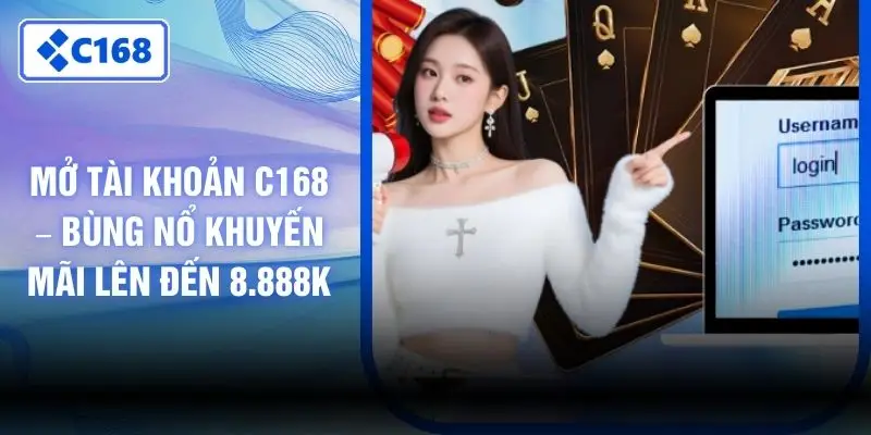 Mở Tài Khoản C168 – Bùng Nổ Khuyến Mãi Lên Đến 8.888K